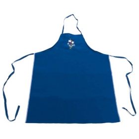 Grembiule blu con motivo "fiori vari".