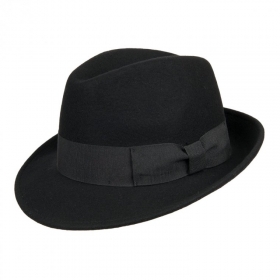 cappello in feltro modello classico a falda media per uomo e donna