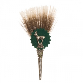Pennello con vasetto e decorazione di un camoscio