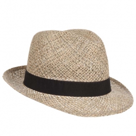 Cappello Trilby in paglia, tesa piccola firmato HUTTER