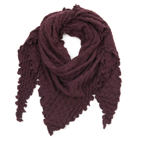 Sciarpa In Lana Merino FosterNatur - Unisex, 100% Lana, Antracite