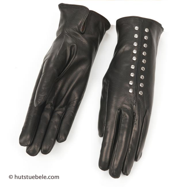 MAGILINK Guanti invernali caldi in vera pelle di pecora da donna, guanti invernali caldi per touch screen, fodera Thinsulate, guanti da moto da guida, nero, M
