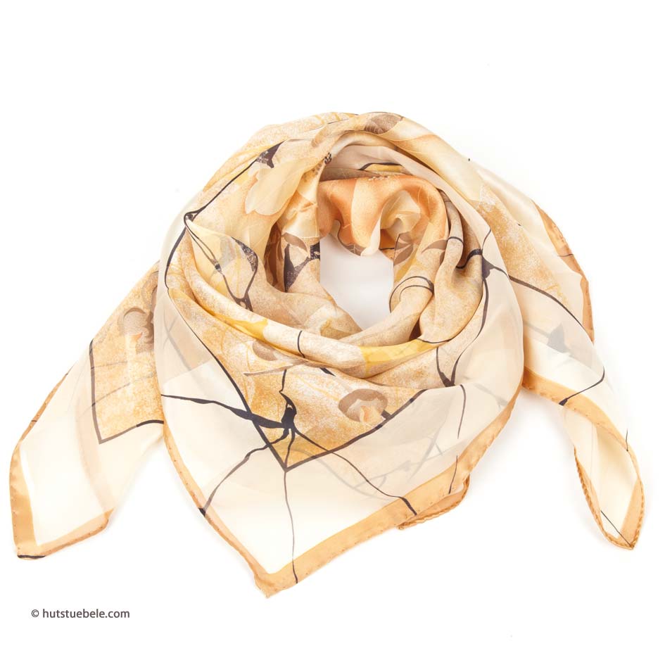 Mini Foulard Claudia in raso di seta 100%. Made in Italiy