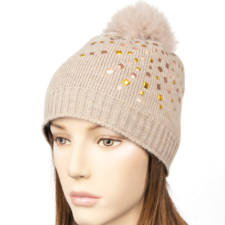 berretto Enie da donna con pompon animale --> Hutstuebele