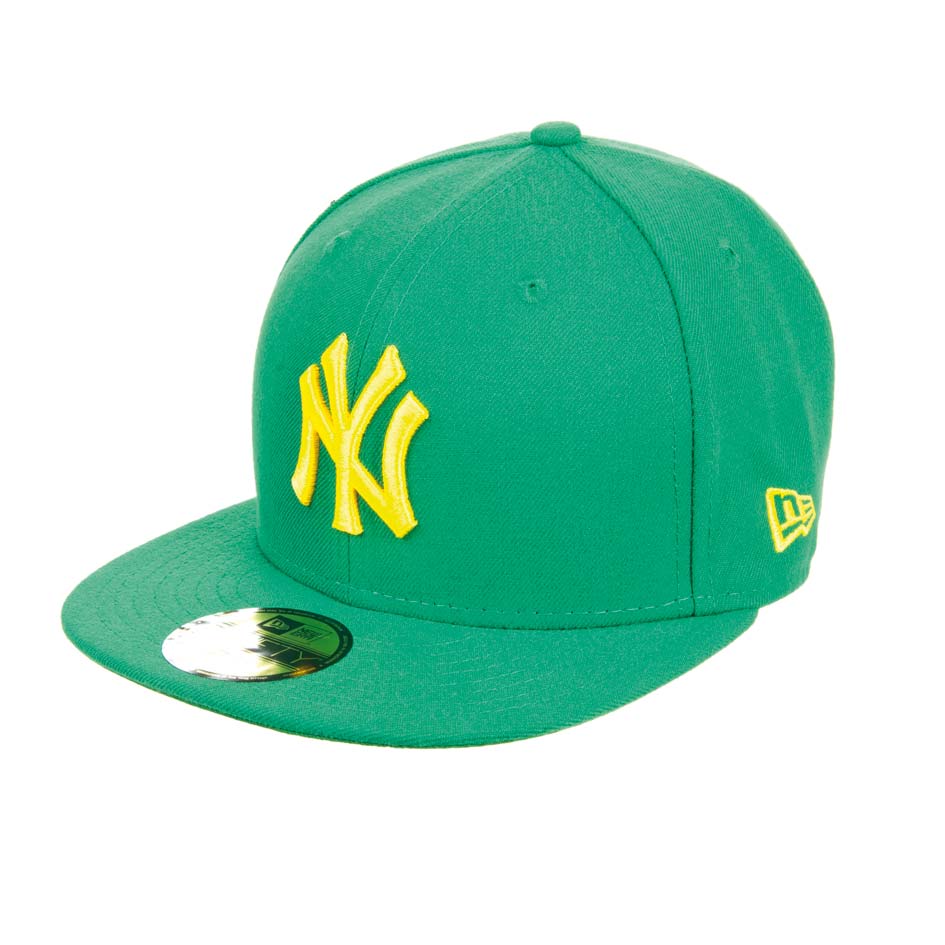 59FIFTY berretto visiera cap SEAS contrasto MLB NY giallo verde
