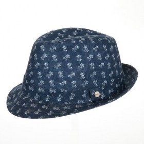 cappello trilby in lino firmato Alfonso d�Este