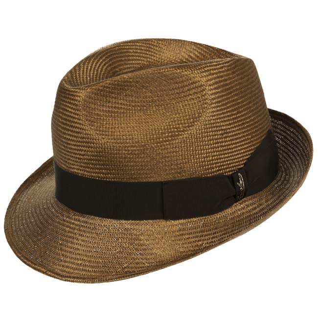 Cappello Borsalino, modello Trilby in paglia