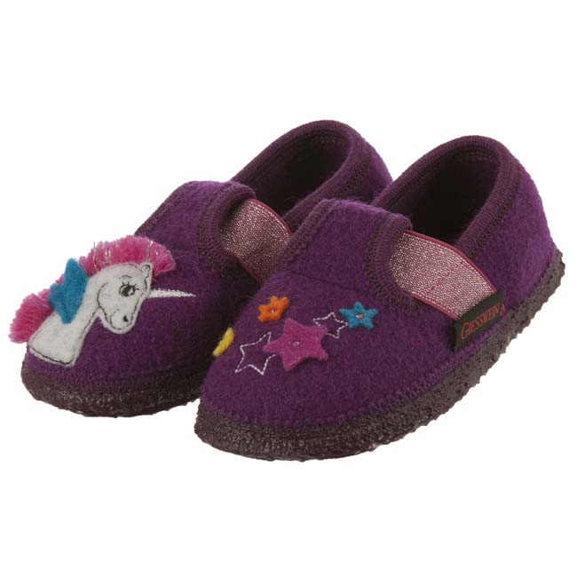 Pantofole per bambina modello TREBUR con suola antiscivolo firmate GIESSWEIN