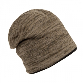 cuffia beanie reversibile unisex in lana maglia