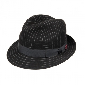 MICHAEL ZECHBAUER | Cappello trilby con motivo trapuntato