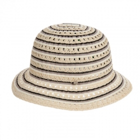 cappello cloche da donna leggero misto paglia carta