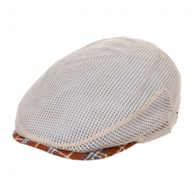 berretto piatto in lino firmato ALFONSO D\'ESTE