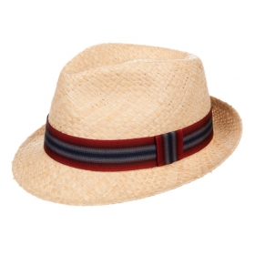 cappello trilby in paglia naturale 