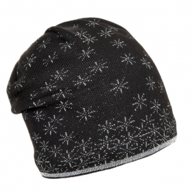 cuffia con fiocchi neve in lurex