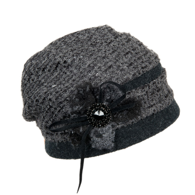 Berretto Donna Autunno Inverno Con Visiera In Pelle E Coullisse Regolabile - Vintage Chic In Policotone - 5