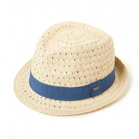 cappello trilby leggero e morbido con guarnizione nastro tessuto