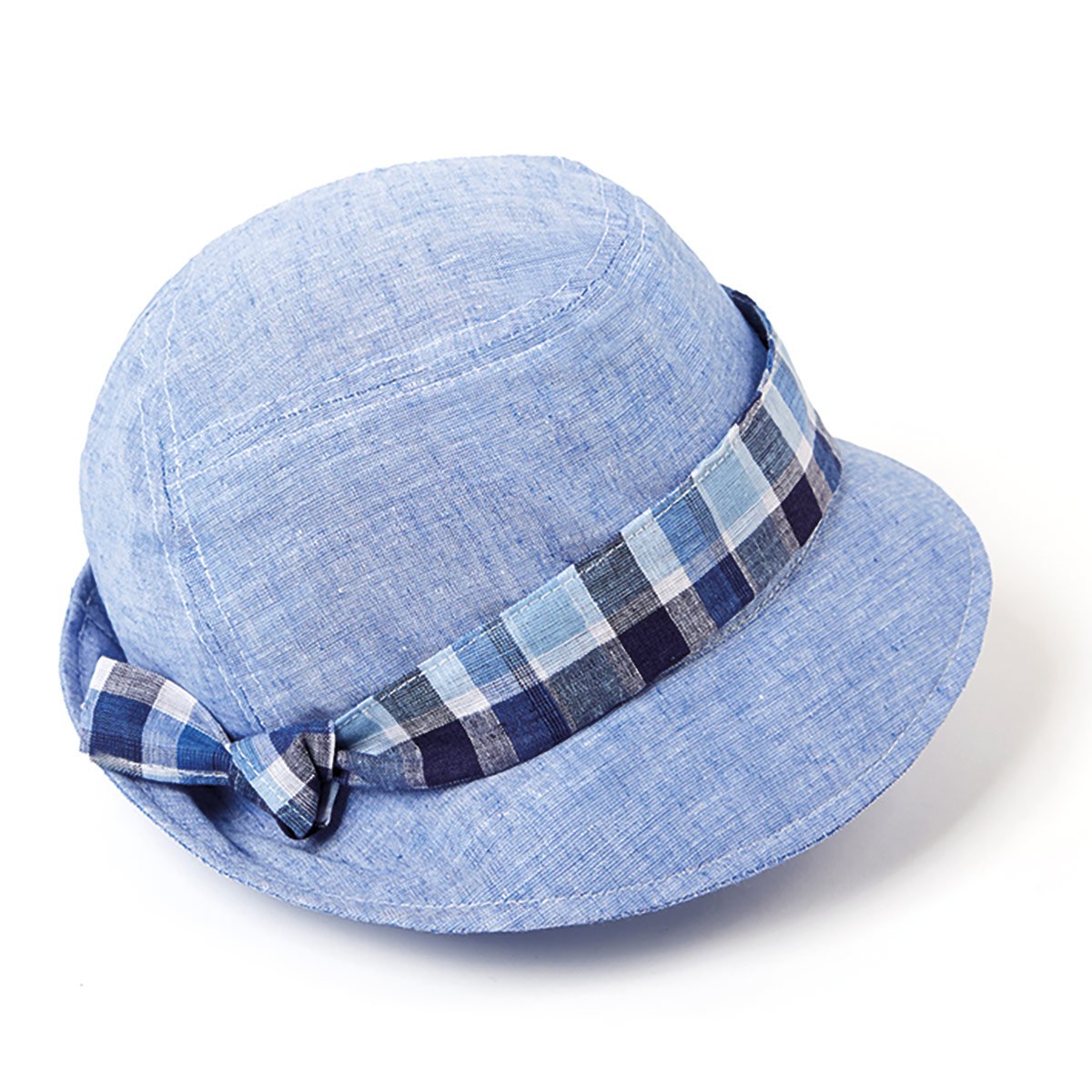 cappello estivo per donna in tessuto lino e cottone molto leggero