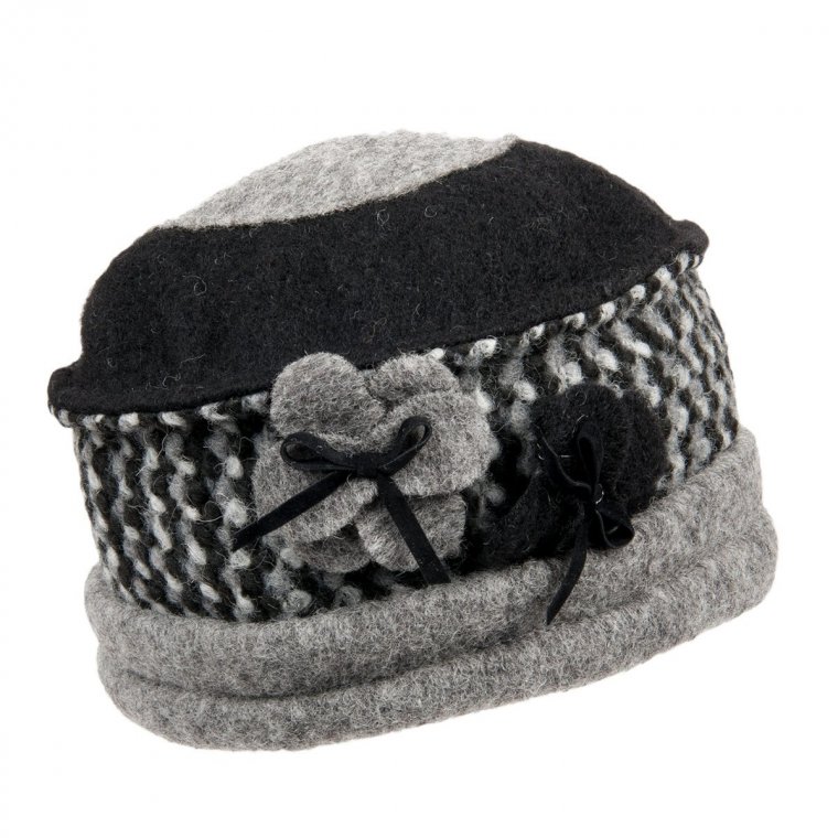 cappello zuccotto lana cotta patchwork per donna ...