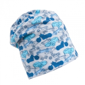 MAXIMO | berretto jersey per bambini con disegno macchine