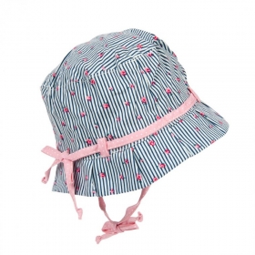 STERNTALER | cappellino tessuto bimba con laccetti