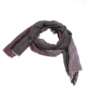 SCIARPA DONNA CON RIGHE COLORATE 65X190CM