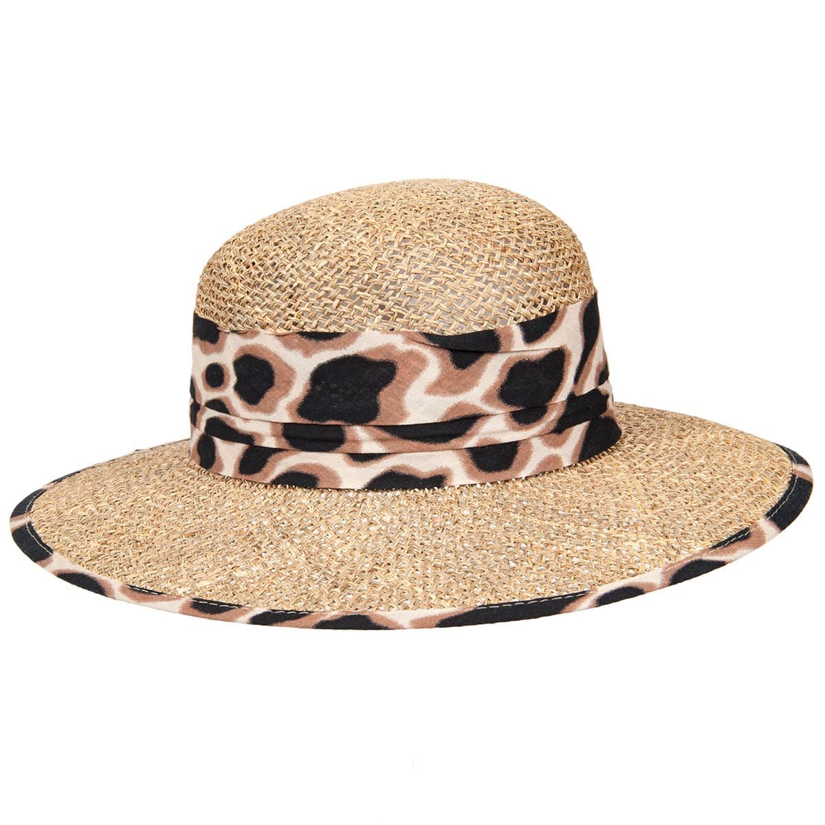 SEEBERGER | cappello paglia naturale tesa larga per donna ...