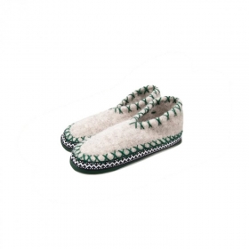 ALPLER | KIDS bellissime pantofole in pura lana con suola vera pelle tutti colori