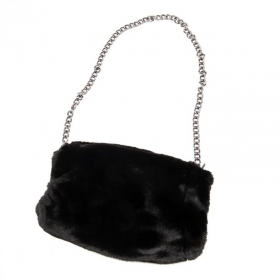 FASHION | Borsa Manicotto ecopelliccia con tracolla 34x20x10