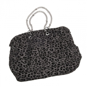 FASHION | Borsa Nyl imbottito con stampa floccata
