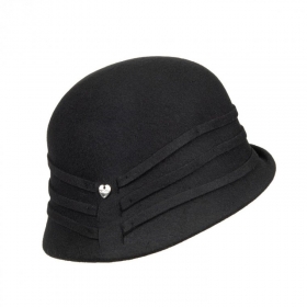 FASHION | Cappello Cloche Feltro con motivo diagonale