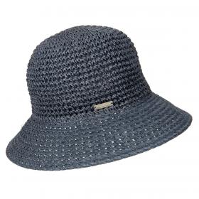 SEEBERGER | Cappello Cloche da Donna in Carta Paglia Uncinetto