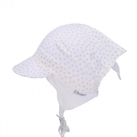 STERNTALER | Bandana per bambini bianco con pois glitterati