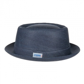 STETSON | Cappello uomo Pork Pie sostenibile Denim