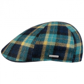 STETSON | Texas Check Wool berretto piato da uomo