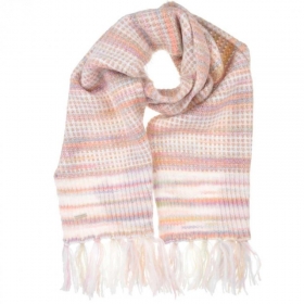SEEBERGER | Sciarpa da donna con frange in maglia super morbida 170x28 cm