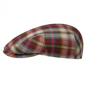 STETSON | Coppola da uomo piatta in seta e lino