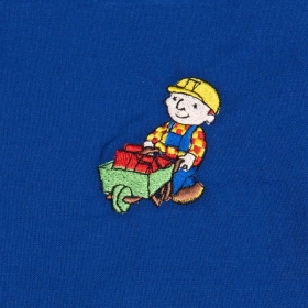 Grembiule blu per bambini con motivo: Baumeister Kids