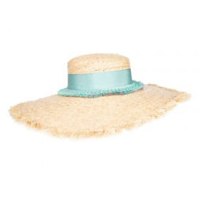 BORSALINO | Esclusivo cappello di paglia da donna a tesa larga
