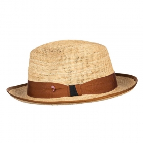 ALFONSO D\'ESTE | Cappello di paglia da uomo all\'uncinetto