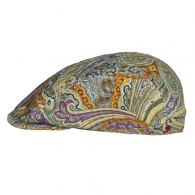 ALFONSO D\'ESTE | Berretto piatto con motivo boho in cotone