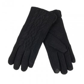 FASHION | guanto jersey dorso trecce donna touch