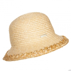 SEEBERGER | Cloche in grano intrecciato con bordo insolito