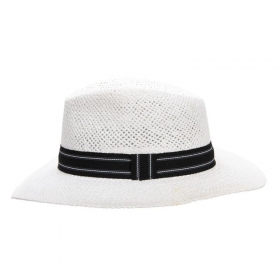 HUTTER | Cappello paglia carta con nastro