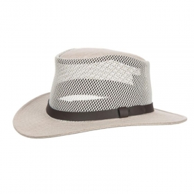HUTTER | Cappello australiano con inserto in rete.