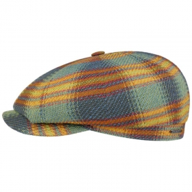 STETSON | Cappello da golf piatto Hatteras con classico design a quadri