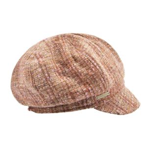 SEEBERGER | Berretto da donna a otto pezzi in tweed con forma a palloncino