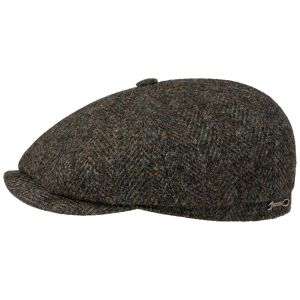 STETSON | Berretto piatto da uomo a 8 pezzi in 100% lana