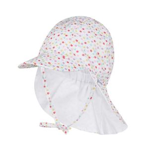 STERNTALER | Berretto con visiera da bambina con protezione per il collo e nastro da annodare Protez