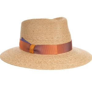 BORSALINO | Cappello da donna in rafia Tesa larga e decorazione colorata