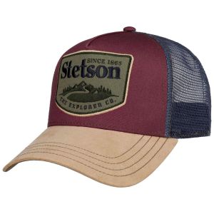 STETSON | Cappello trucker con patch frontale e chiusura a scatto